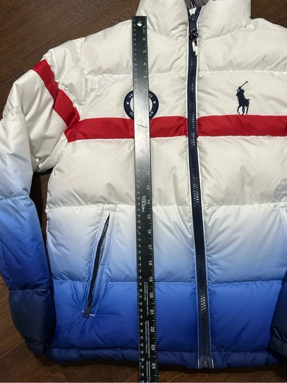 Polo Ralph Lauren Team USA Olympic Puffer Jacket 2022 Size S